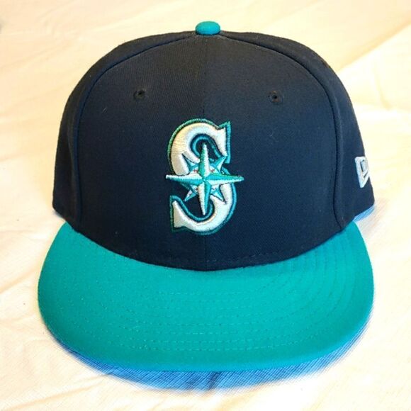Seattle Mariners Fitted Hat - Picture 1 of 6